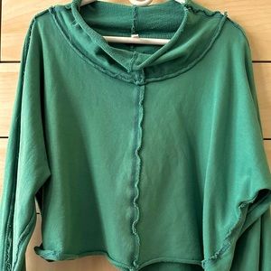 Free people pullover cropped sweatshirt